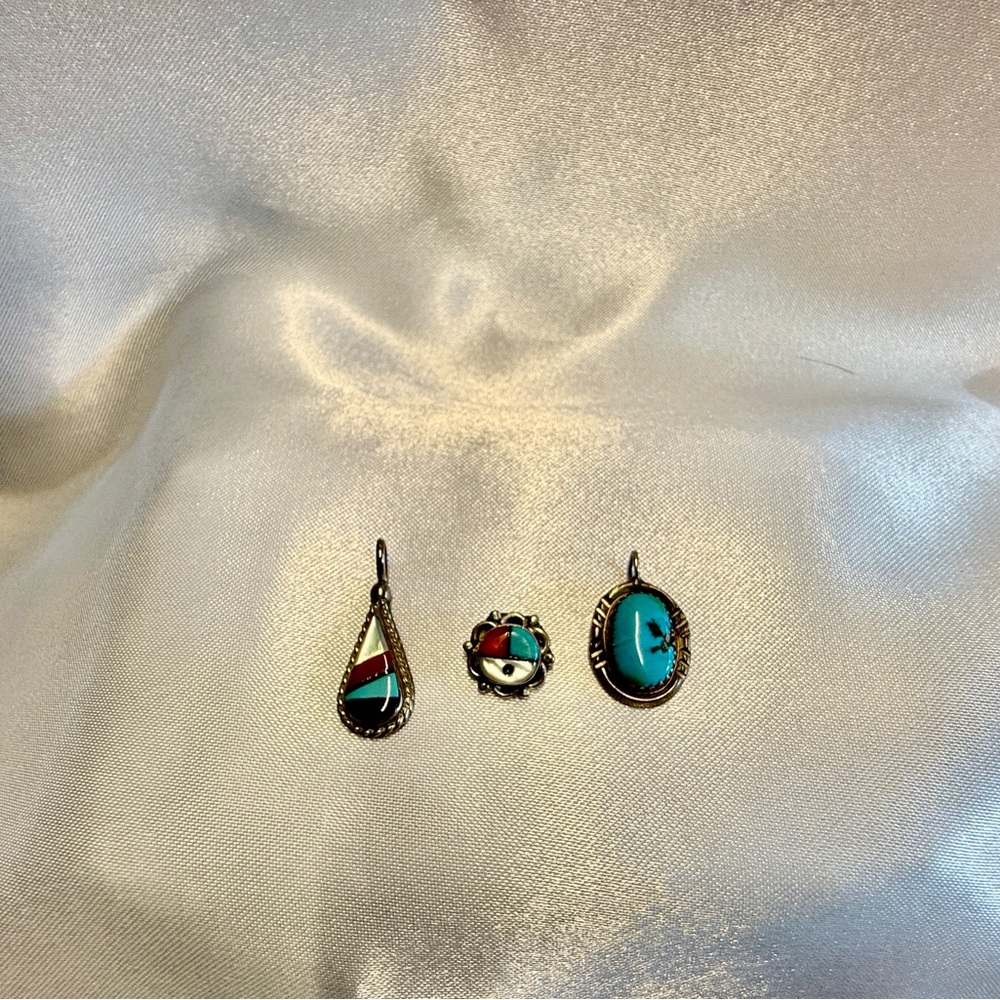 Zuni and Navajo Pendants